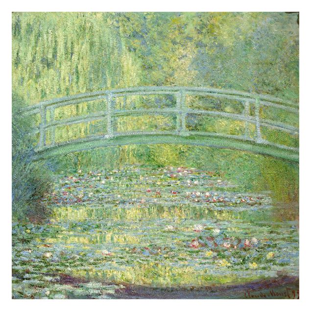 Carta da parati adesiva - Claude Monet - Ponte giapponese- Formato quadrato