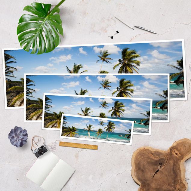 Poster - Spiaggia Di Barbados - Panorama formato orizzontale