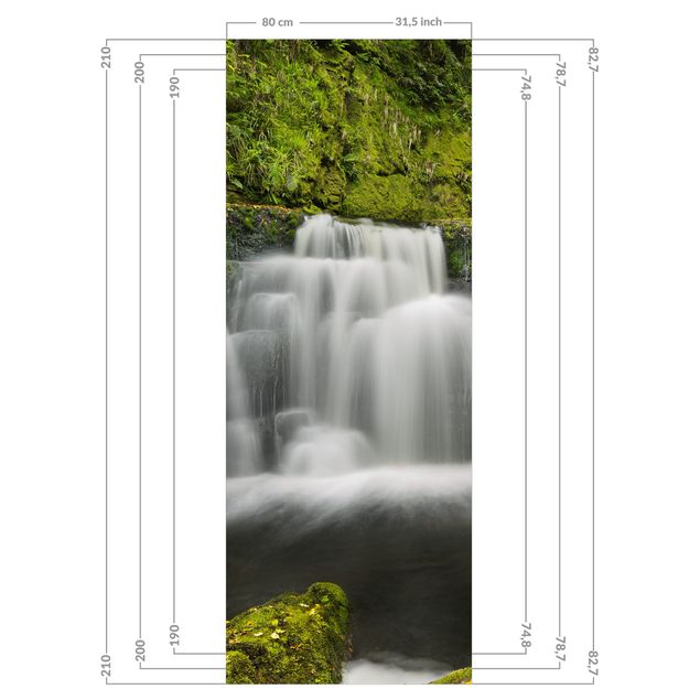 Rivestimento per doccia - Lower McLean Falls in Nuova Zelanda