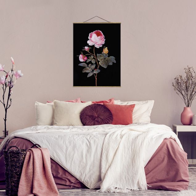 Foto su tessuto da parete con bastone - Barbara Regina Dietzsch - The Hundred-Rose - Verticale 4:3