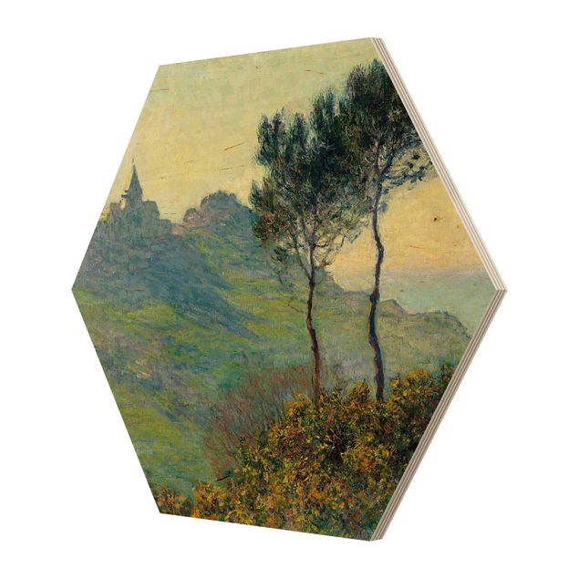 Esagono in legno - Claude Monet - Varengeville Evening Sun