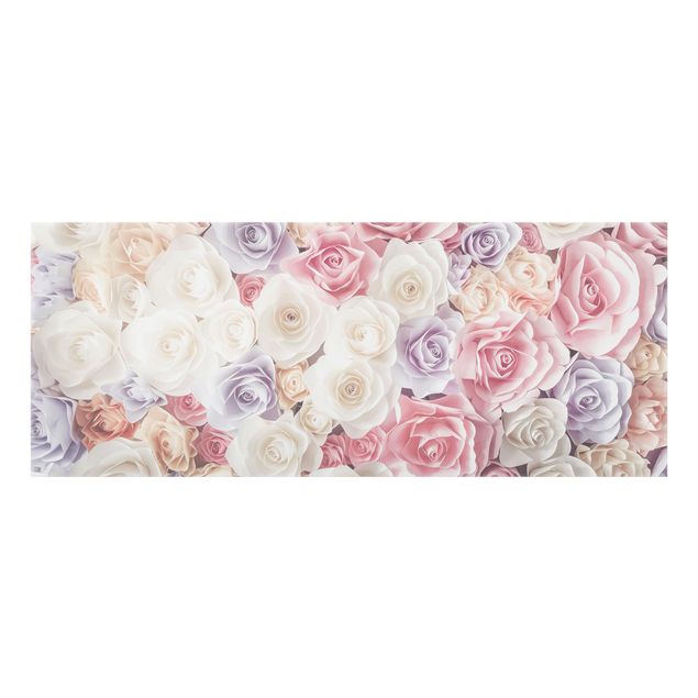 Paraschizzi in vetro - Pastel Paper Art Roses
