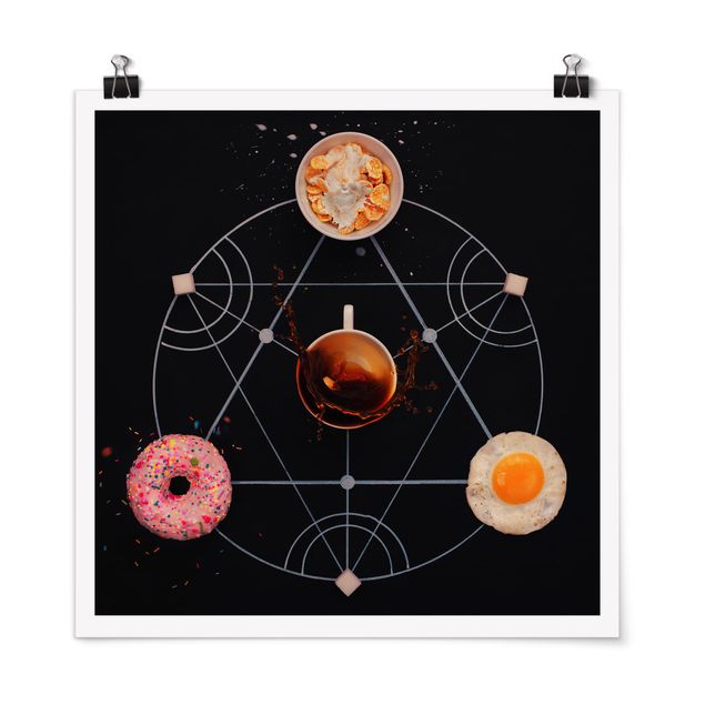 Poster - Alchimia della prima colazione - Quadrato 1:1