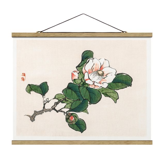 Foto su tessuto da parete con bastone - Asian Vintage Disegno Apple Blossom - Orizzontale 3:4