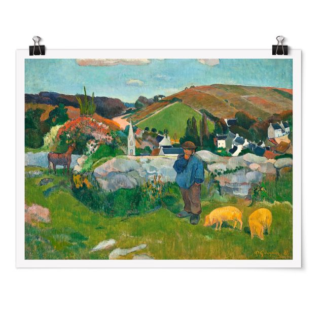 Poster - Paul Gauguin - Il guardiano di porci - Orizzontale 3:4