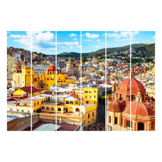 tende a pannello con binario Case colorate Guanajuato