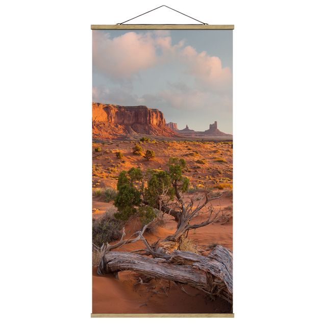 Quadro su tessuto con stecche per poster - Monument Valley Navajo Tribal Park Arizona - Verticale 2:1