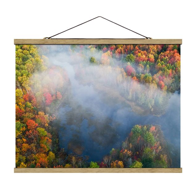 Foto su tessuto da parete con bastone - Veduta aerea - Sinfonia d'autunno - Orizzontale 3:4
