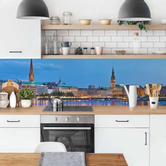 Rivestimenti cucina adesivi Skyline di Amburgo