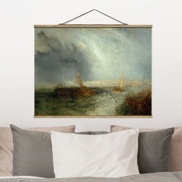 Foto su tessuto da parete con bastone - William Turner - Ostenda - Orizzontale 3:4