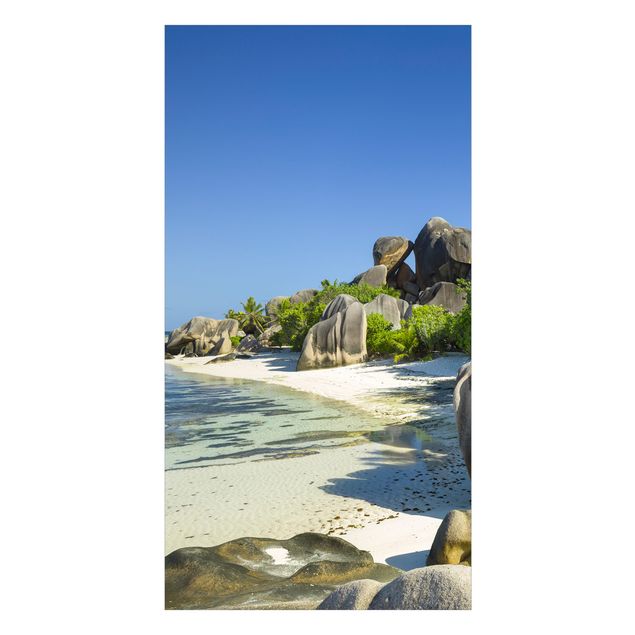 Rivestimento per doccia - Spiaggia da sogno alle Seychelles