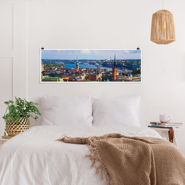 Poster - Stoccolma in Svezia - Panorama formato orizzontale