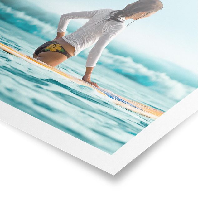 Poster - surfer - Quadrato 1:1