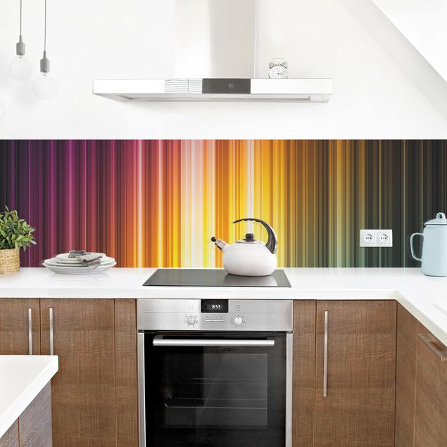 Rivestimenti cucina di plastica Luce arcobaleno