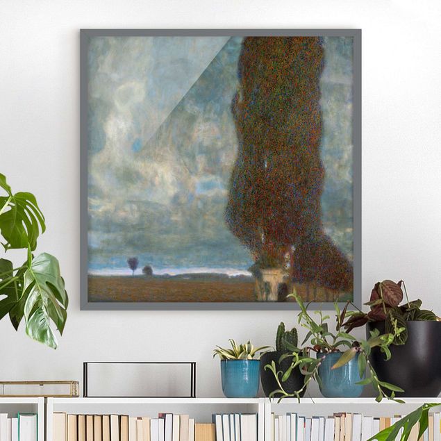 Poster con cornice - Gustav Klimt - The Great Poplar Ii - Quadrato 1:1