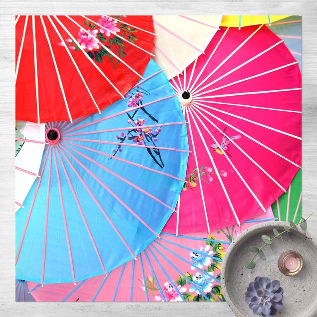 Tappeto da balcone Gli ombrelloni cinesi