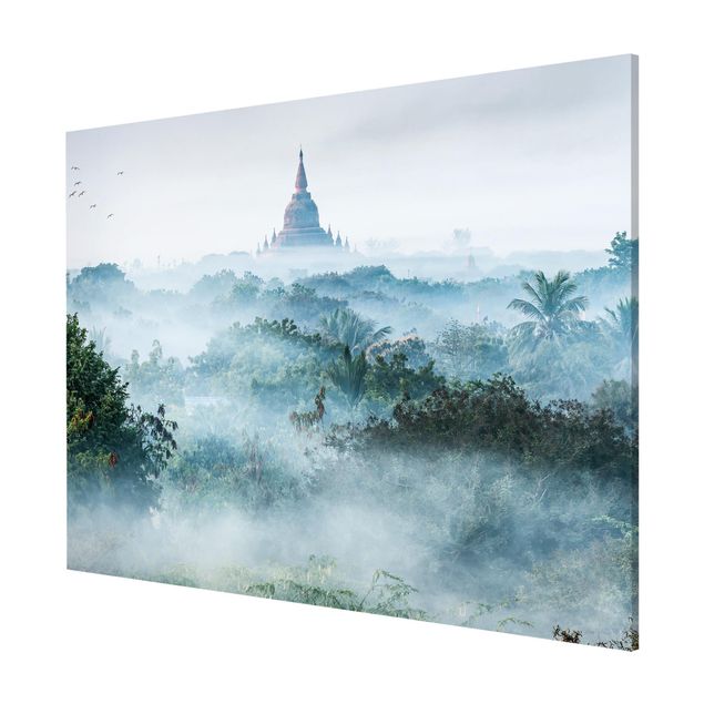 Lavagna magnetica - Nebbia mattutina sulla giungla di Bagan