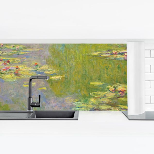 rivestimento cucina moderna Claude Monet - Ninfee verdi