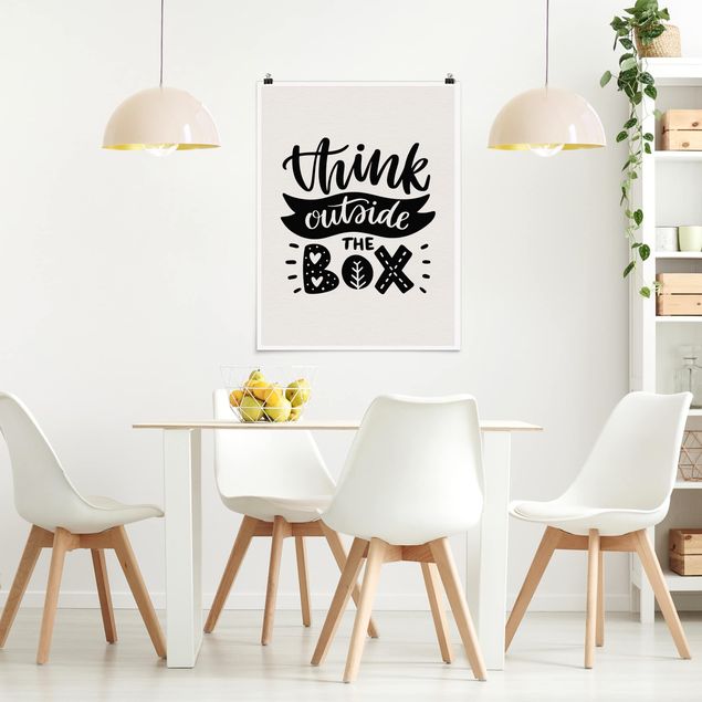 Poster - Think Outside The Box - Verticale 4:3