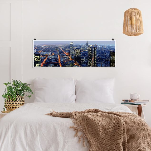 Poster - Francoforte - Panorama formato orizzontale