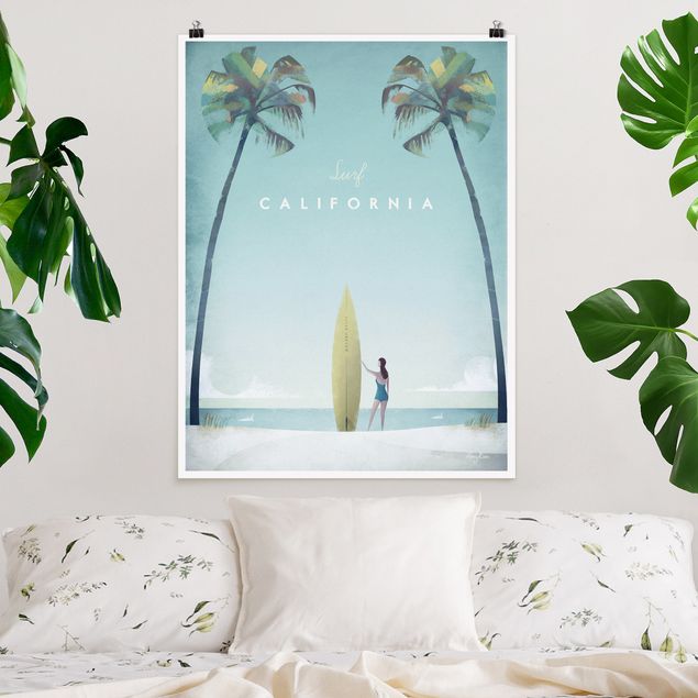 Poster illustrazioni Poster di viaggio - California