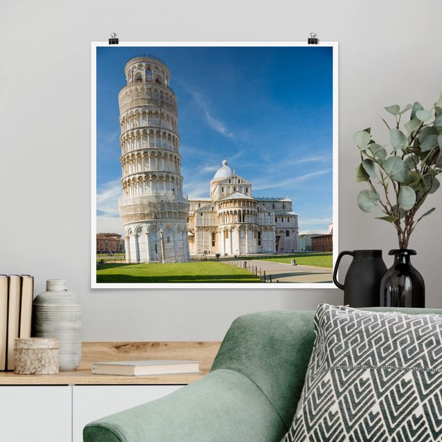 Poster - La torre pendente di Pisa - Quadrato 1:1