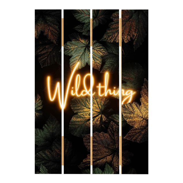 Stampa su legno - Elisabeth Fredriksson - Wild Thing Golden Leaves - Verticale 3:2
