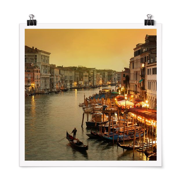 Poster - Canal Grande di Venezia - Quadrato 1:1