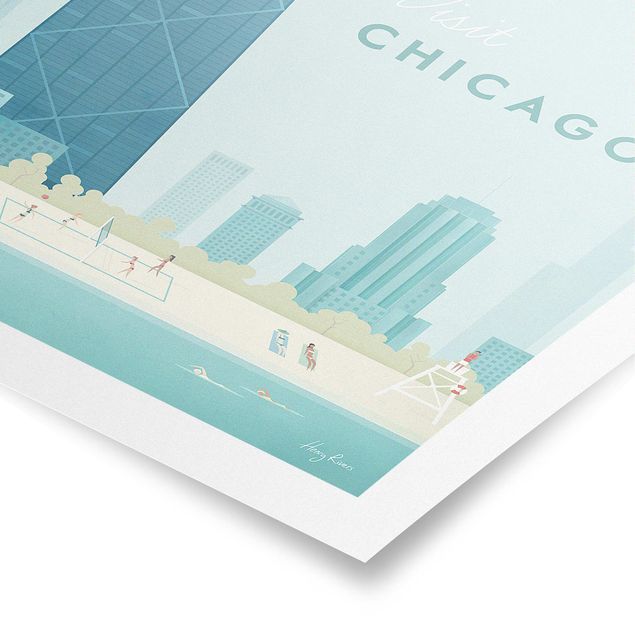 Poster - Poster viaggio - Chicago - Verticale 3:2