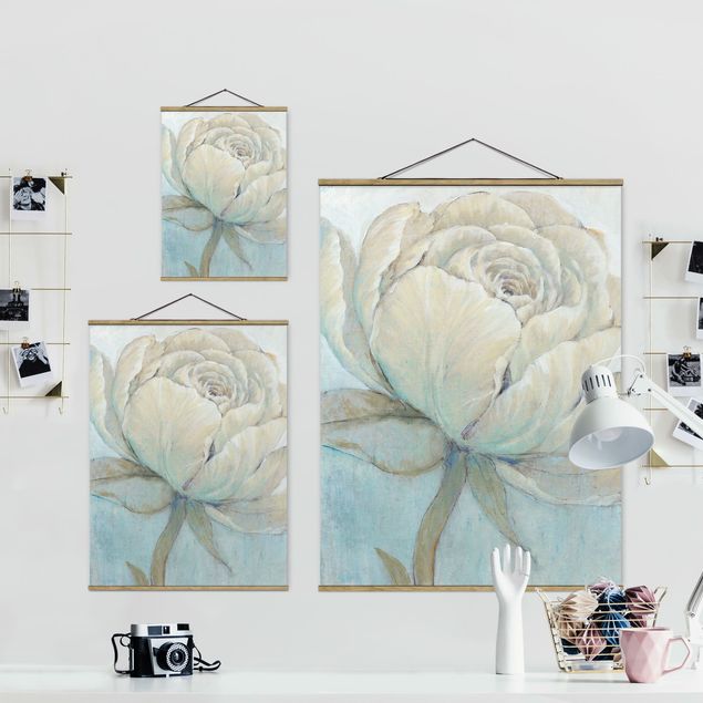 Foto su tessuto da parete con bastone - English Rose pastello - Verticale 4:3