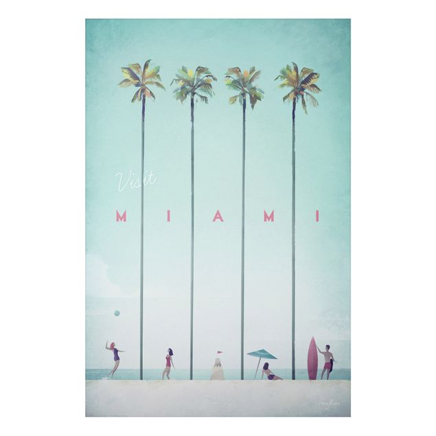 Stampa su alluminio - Poster viaggio - Miami - Verticale 3:2
