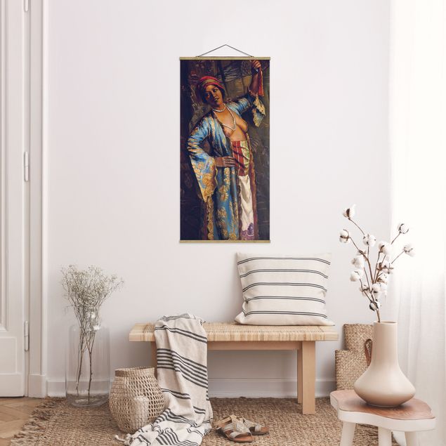 Quadro su tessuto con stecche per poster - Emile Bernard - una danzatrice esotica - Verticale 2:1