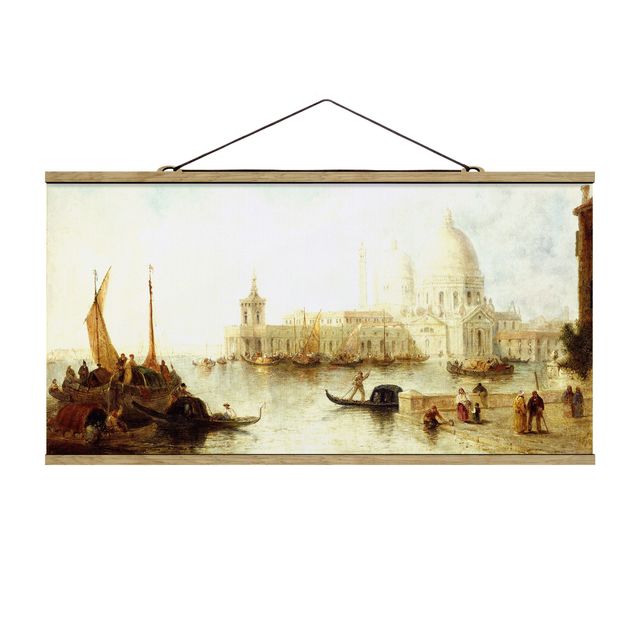 Quadro su tessuto con stecche per poster - Thomas Moran - Venezia II - Orizzontale 1:2