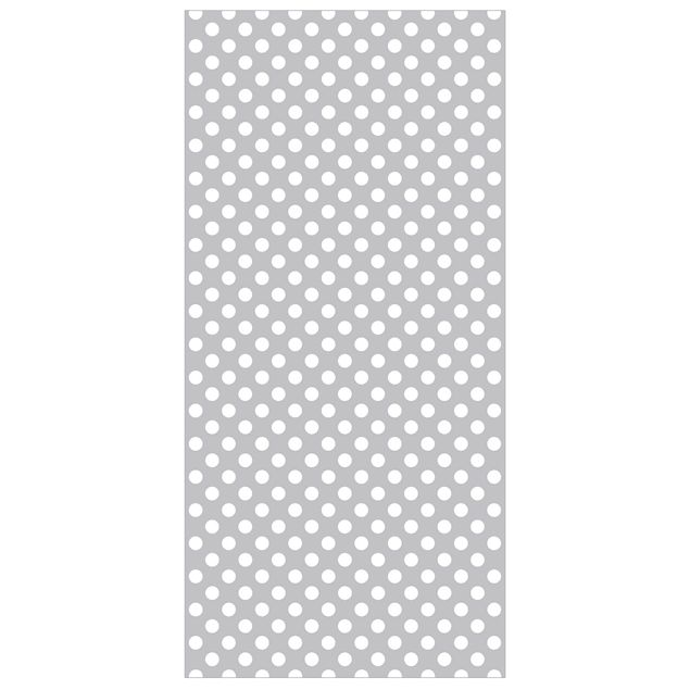 Tenda a pannello - Dots in White on Grey 250x120cm