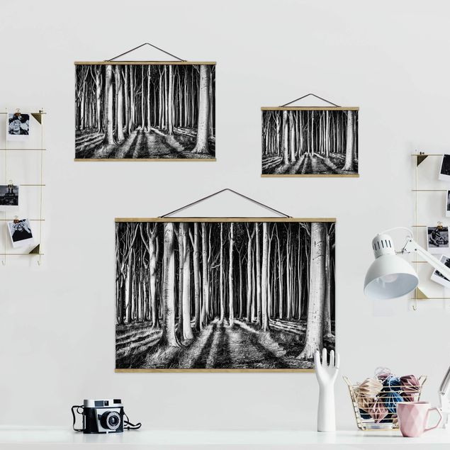 Foto su tessuto da parete con bastone - Spookey Foresta - Orizzontale 2:3