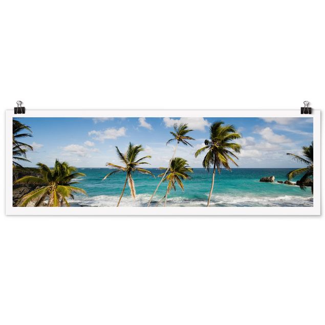 Poster - Spiaggia Di Barbados - Panorama formato orizzontale