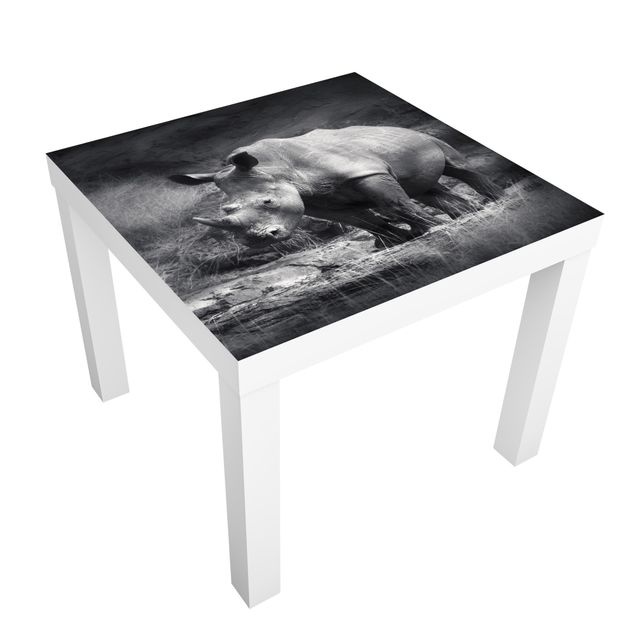 Carta adesiva per mobili IKEA - Lack Tavolino Lonesome Rhinoceros