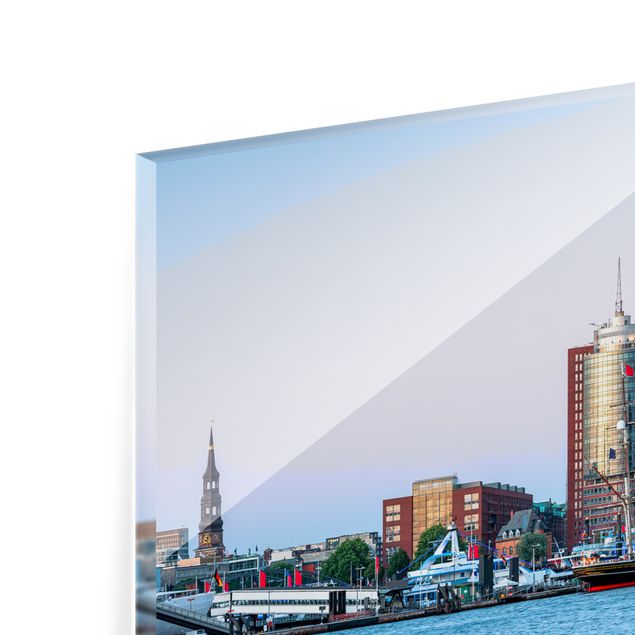 Paraschizzi in vetro - Elbphilharmonie di Amburgo - Panorama 5:2