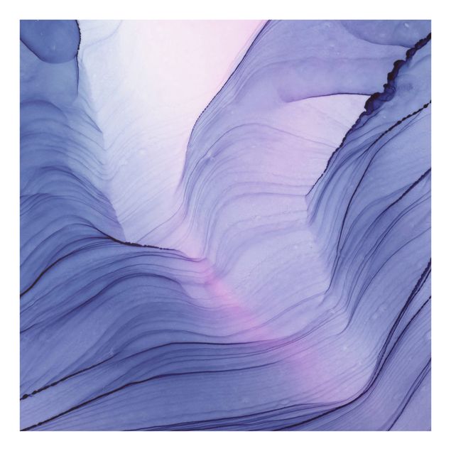 Paraschizzi in vetro - Mélange violetto - Quadrato 1:1