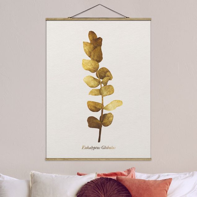 Foto su tessuto da parete con bastone - Gold - Eucalyptus - Verticale 4:3