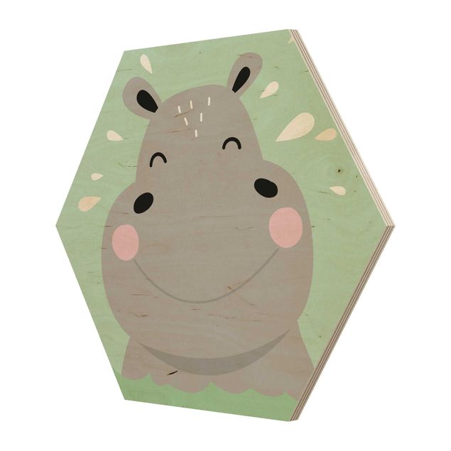 Esagono in legno - The Happy Hippo