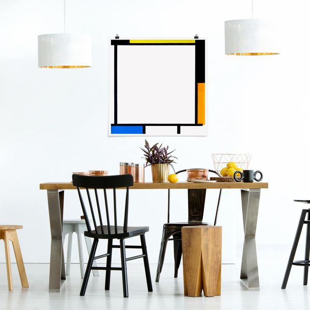 quadro astratto Piet Mondrian - Composizione II