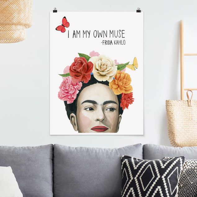 Poster - Pensieri di Frida - Muse - Verticale 4:3