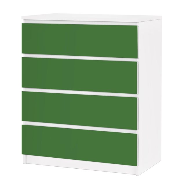 Carta adesiva per mobili IKEA - Malm Cassettiera 4xCassetti - Colour Dark Green