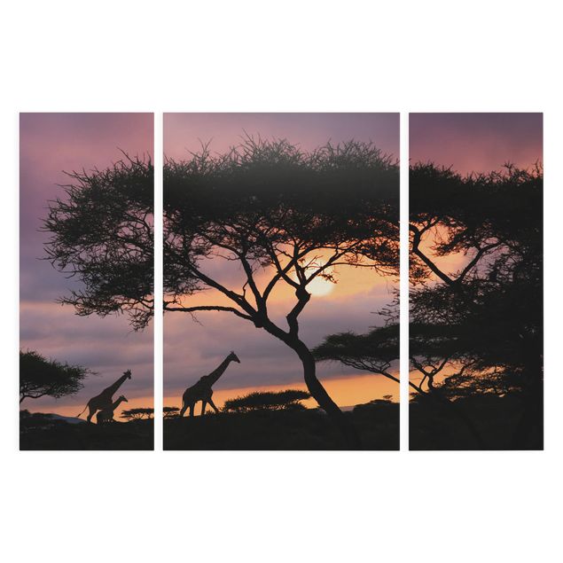 Quadri su tela paesaggio Safari africano