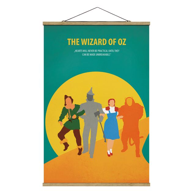Foto su tessuto da parete con bastone - Poster del film Il Mago di Oz - Verticale 3:2