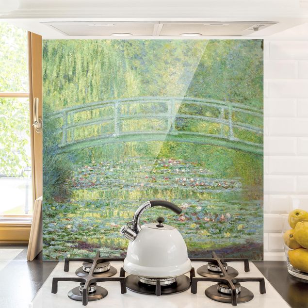 paraschizzi vetro magnetico Claude Monet - Ponte giapponese