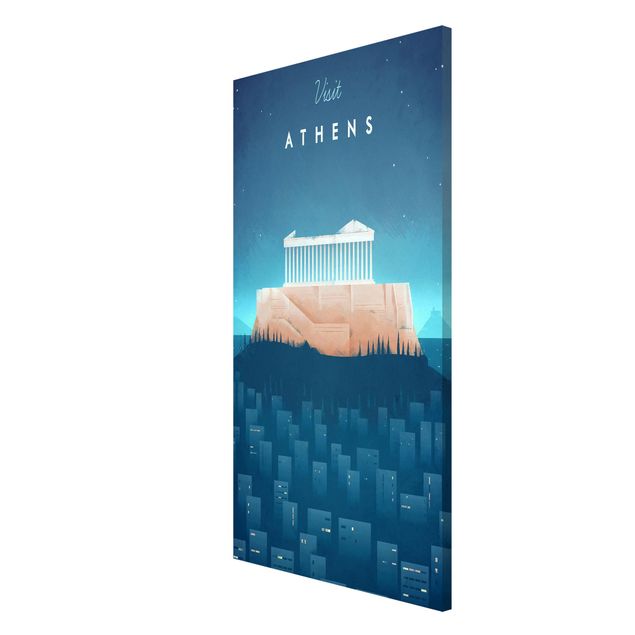 Lavagna magnetica - Poster di viaggio - Atene - Formato verticale 4:3
