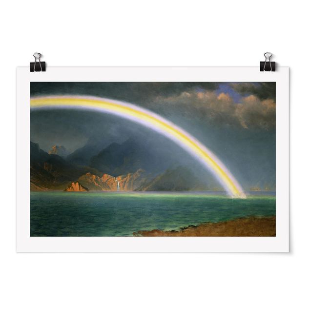 Poster - Albert Bierstadt - Rainbow Sopra Jenny Lake - Orizzontale 2:3