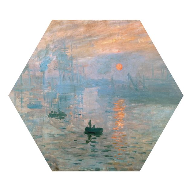 Esagono in Alluminio Dibond - Claude Monet - Impressione